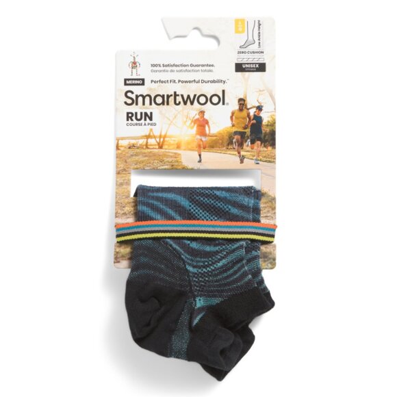SMARTWOOL  Usa Wool Blend Phd Runulblck Print Micro Performance Socks - Picture 1 of 1